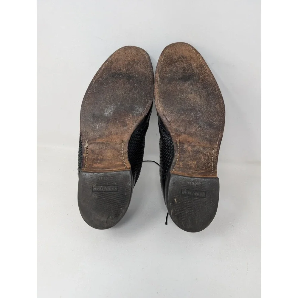 Allen Edmonds Hampstead Mens‎ Woven Wingtip Oxford Dress Shoes Mens 8.5 D Black